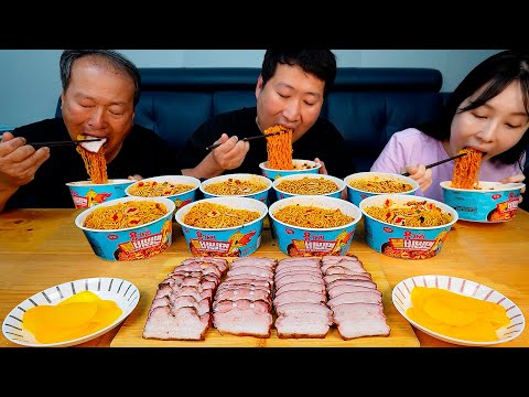 뜨거운 여름엔 이열치열 화끈한 용가리 불비빔면 Spicy Bibim Noodles 요리 먹방 Mukbang