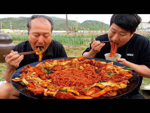 쫄면까지 넣은 솥뚜껑 닭갈비 볶음밥으로 완벽한 마무리 Dakgalbi Spicy stir fried