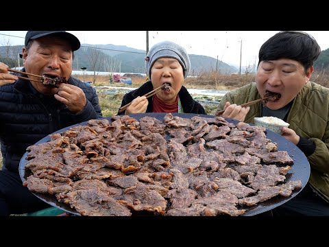 1팩에 5 900원 양념 소고기 토시살과 부채살을 저렴하고 간단하게 Marinated Grilled