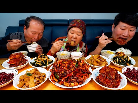 질리지 않는 한식 집밥 오징어볶음 두부조림 어묵조림 파래무침 북엇국까지 Korean homemade