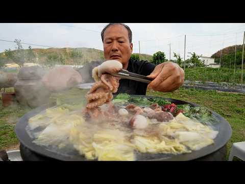 머리까지 꽉 찬 제철 쭈꾸미 샤브샤브 뜨끈한 국물에 소주 한잔 Jjukkumi shabu shanu