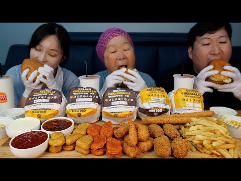 패티 속에 치즈 가득 버거킹 신메뉴 골든 치즈렐라 와퍼 치킨버거 Golden Cheeserella