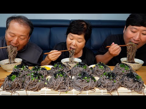 여름엔 냉모밀 육수까지 직접 만든 시원한 수제 판모밀 Cold Buckwheat Noodles 요리 먹방