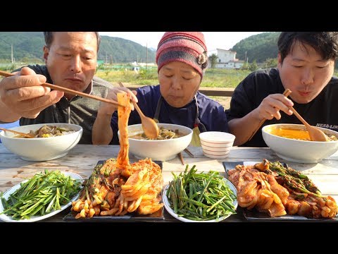 속까지 시원해지는 얼큰한 가마솥 육개장 yukgaejang hot spicy meat stew 요리 먹방