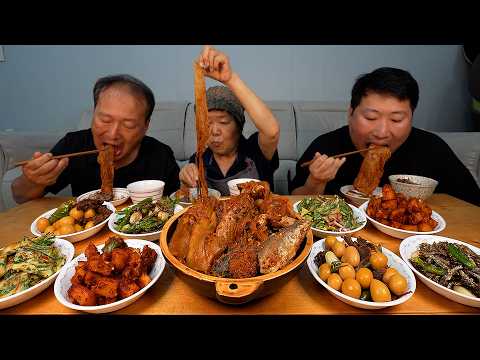 4년묵힌 묵은지 고등어찜에 옛날식 감자반찬까지 오랜만에 먹는 푸짐한 집밥 한상 Braised spicy