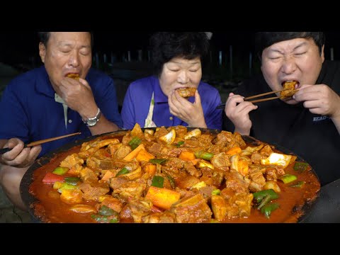 부드럽고 매콤한 밥도둑 돼지갈비찜 Braised Spicy Pork Short Ribs 요리 먹방