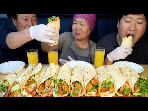 치킨또띠아 부드러운 닭다리살 튀겨 집에서 직접 만든 치킨 또띠아 Tortilla with Chicken