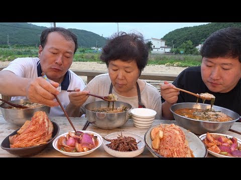 속이 풀리는 얼큰 한 닭개장 Spicy chicken soup 요리 먹방 Mukbang eating show