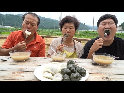 추석 연휴 맞아 만든 송편 Songpyeon 요리 먹방 Mukbang eating show