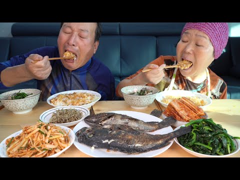 돌솥 무밥과 바지락국 우럭구이 무생채까지 집밥 한상 Homemade Korean foods 요리 먹방