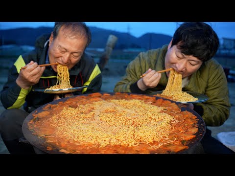 아버지의 추천 픽 국수 사리와 김치 참치 넣은 김치국수라면 Kimchi Ramen with Noodles