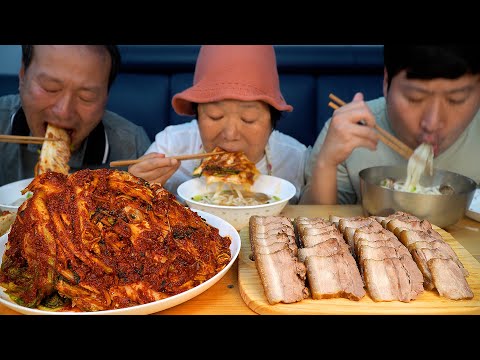직접 심은 배추로 만든 올해 김장 김치 바지락 칼국수와 보쌈까지 How to make Heungsam s