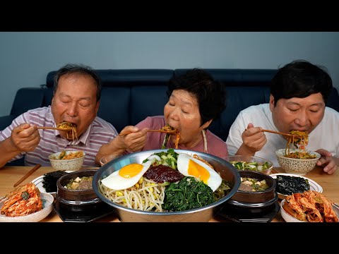 아삭한 열무김치 직접 담궈 만든 열무 보리비빔밥 Young Radish Kimchi and Barley