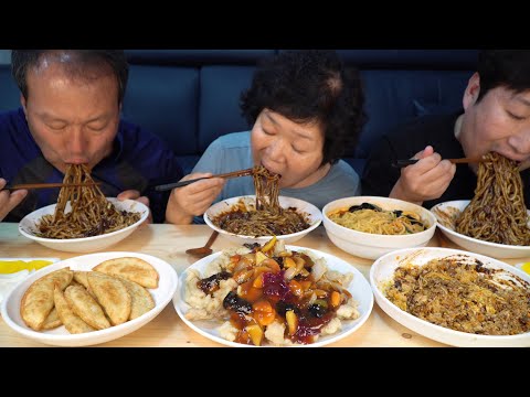 언제 먹어도 맛있는 중식 세트 짜장면 짬뽕 탕수육 볶음밥 Jjajangmyeon Jjamppong 요리