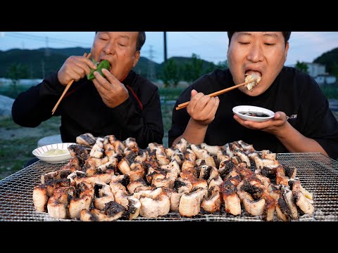 장어구이 장어 한 판 더 숯불로 구운 직화 장어구이 먹방 Charcoal grilled Eel 요리 먹방