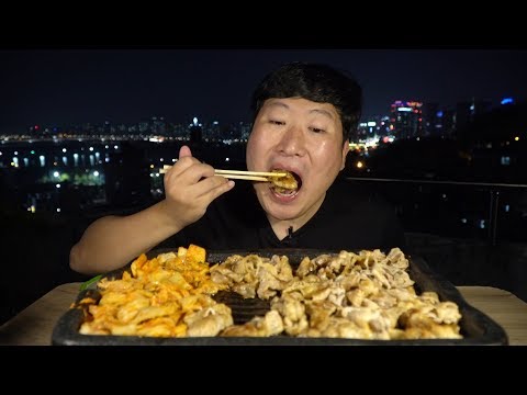 옥탑하면 떠오르는 음식 대패삼겹살 Daepae samgyeopsal Thin pork belly 요리 먹방