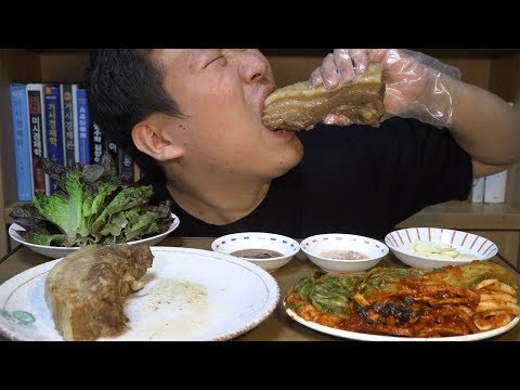 이걸 통째로 통삼겹수육 Boiled Pork 먹방 Mukbang eating show