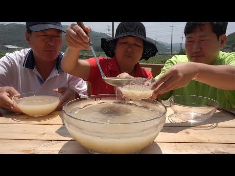 더운날 먹는 시원 한 식혜 Sikhye sweet rice drink 요리 먹방 Mukbang eating