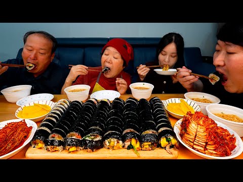 참치김밥 속재료 하나하나 전부 직접 만들어 먹는 참치 김밥 Tuna Gimbap 요리 먹방 Mukbang