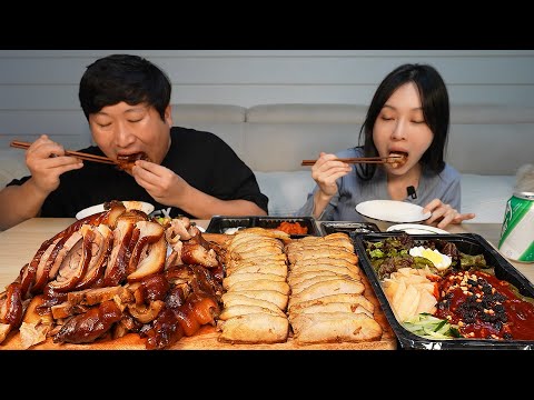 삶은 돼지고기의 양대 산맥 족발 VS 보쌈 승자는 Jokbal VS Bossam 요리 먹방 Mukbang