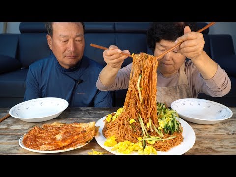 새콤 달콤 비빔국수 한 접시 후루룩 먹방 Spicy noodles 요리 먹방 Mukbang eating