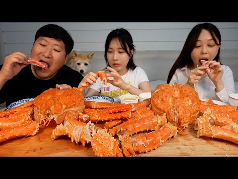 여자 친구의 친언니가 찾아오셨습니다 역대급 크기의 킹크랩 먹방 Mukbang eating show
