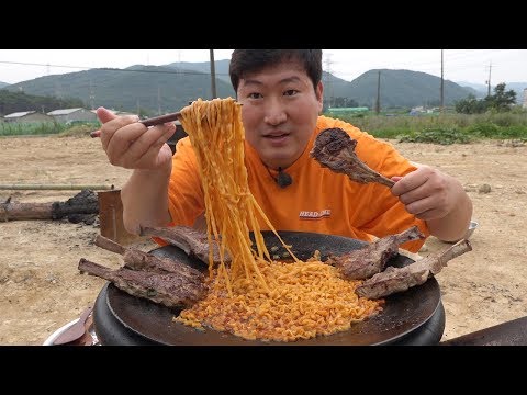 이런 맛있는 조합 양갈비 마라탕면 Lamb chops Maratangmyeon 요리 먹방 Mukbang