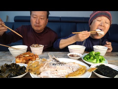 살 통통 생선으로 집밥 한 상 차림 토란국 열기구이 Taro soup grilled rockfish 요리