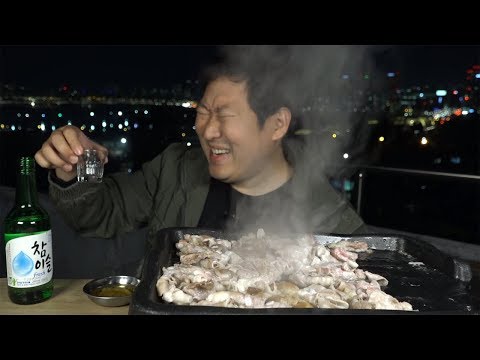 시원한 쏘주 한 잔과 대패삼겹살 Daepae Samgyeopsal 먹방 Mukbang eating show