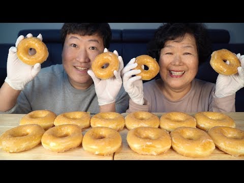 어머니가 좋아하시는 도넛 크리스피 크림 도넛 오리지널 먹방 Krispy kreme Mukbang