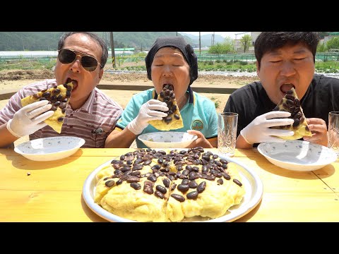 막걸리로 만든 술빵 크게 한 입 Bread made of Makgeolli 요리 먹방 Mukbang
