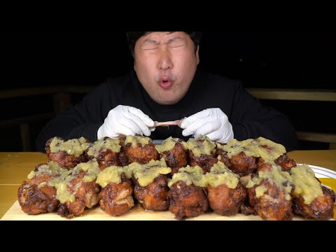 Hot 하게 매운 마늘 닭다리 Spicy Garlic Chicken Legs 요리 먹방 Mukbang