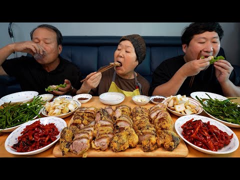 족발을 튀겨 가마솥에 삶고 가마솥에 튀긴 튀김 족발 Fried Jokbal pig s feet 요리 먹방