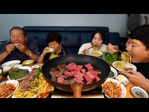 홍천에 직접 가서 최고급 한우와 인삼을 저렴하게 사왔습니다