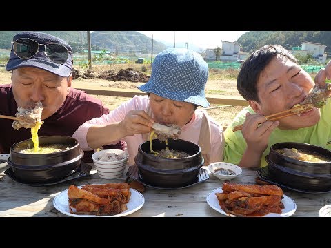 한우 갈비 푹 고아 만든 갈비탕 Korean beef Short Rib Soup 요리 먹방 Mukbang