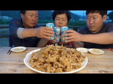 술안주로 딱 좋은 닭발튀김 Fried boneless chicken legs 요리 먹방 Mukbang