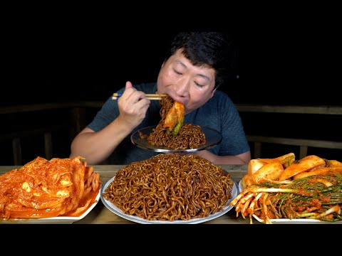 맛있게 매운 맵따구 불김치에 짜파게티 5봉 후루룩 Chapagetti Hot spicy Kimchi 요리