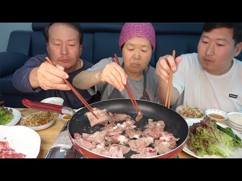 질 좋은 소고기를 푸짐하게 먹방 한우 안심구이 Grilled Beef Tenderloin 요리 먹방