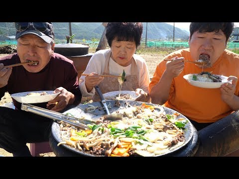 밥에 쓱쓱 비벼 밥도둑 불고기전골 Bulgogi and Vegetable Hot Pot 요리 먹방