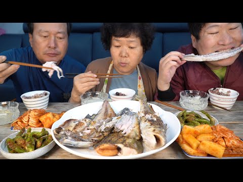 밥도둑 모듬 생선구이 고등어 민어 가자미 삼치 Assorted grilled fishes 요리 먹방