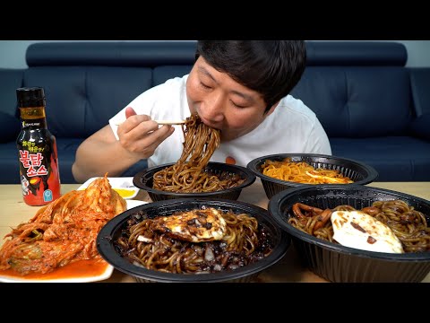 삼선 간짜장 사천짜장 까지 4종 짜장면 먹방 4 kinds of Jjajangmyeon Black bean