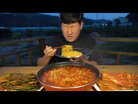 다이어트 후 80일만에 먹는 열라면 Hot spicy instant noodles after diet 요리