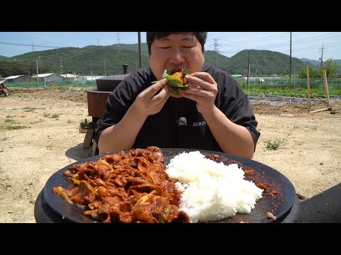 흰 쌀밥에 매콤한 제육 쓱쓱 비벼 먹는 제육덮밥 Spicy Stir fried Pork with Rice