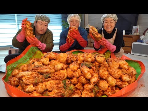 겨울맞이 김장 김치 만드는 전 과정 How to make Heungsam Kimchi 요리 먹방