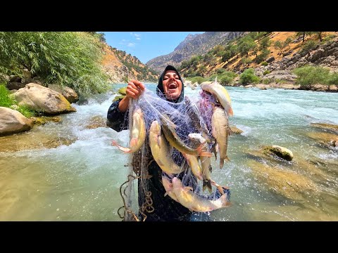 Luck or Skill Soghra Caught 17 Fish with One Cast in a