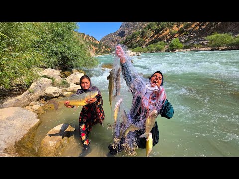Soghra the Nomadic Woman Catches Giant Fish in a Raging