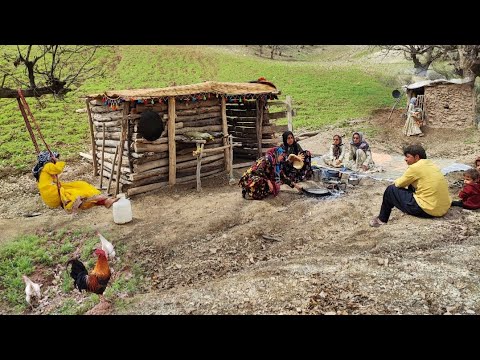 Village life how to prepare local bread reanghshte