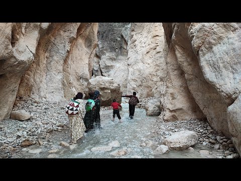 Passing of a rural family through difficult and impassable