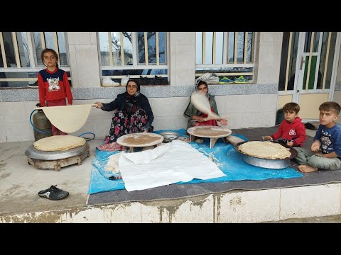 Making local bread in rainy weather