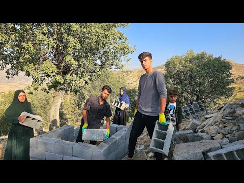 Building a bathroom in the mountains for a family of 9